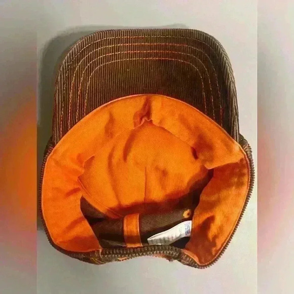 Vintage 100% cotton stretch corduroy toddler ball cap lined embroidered boy - Picture 4 of 6